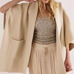 Free People All I Need Cozy Hooded Duster